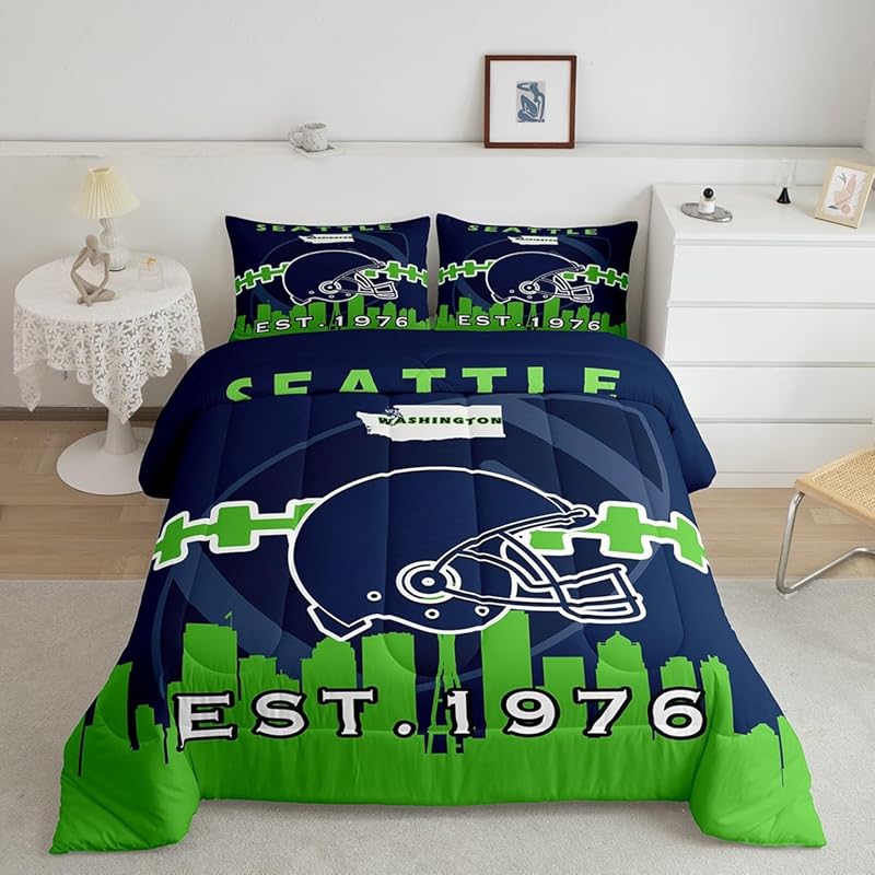 Seattle Seahawks Bed Set Quilt Sets Quilts Bedroom Bedding Sets