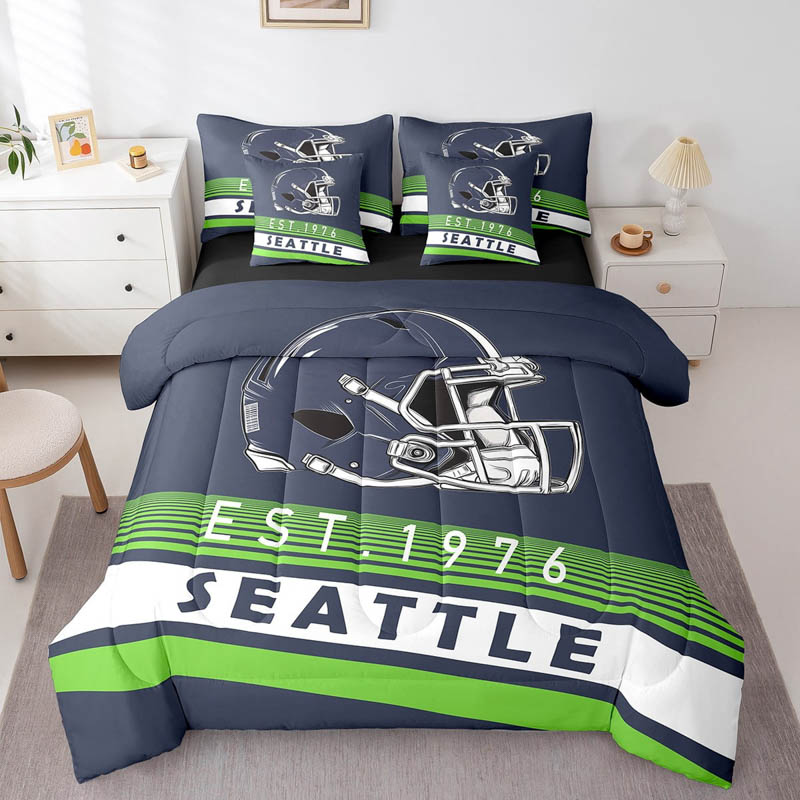 Seattle Seahawks Bed Sets Quilt Set Quilt Bedroom Bedding Set