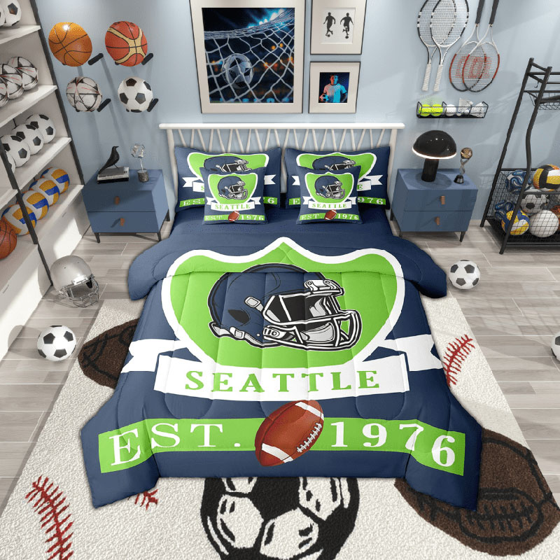 Seattle Seahawks Bed Sets Quilt Sets Quilt Bedroom Bedding Set