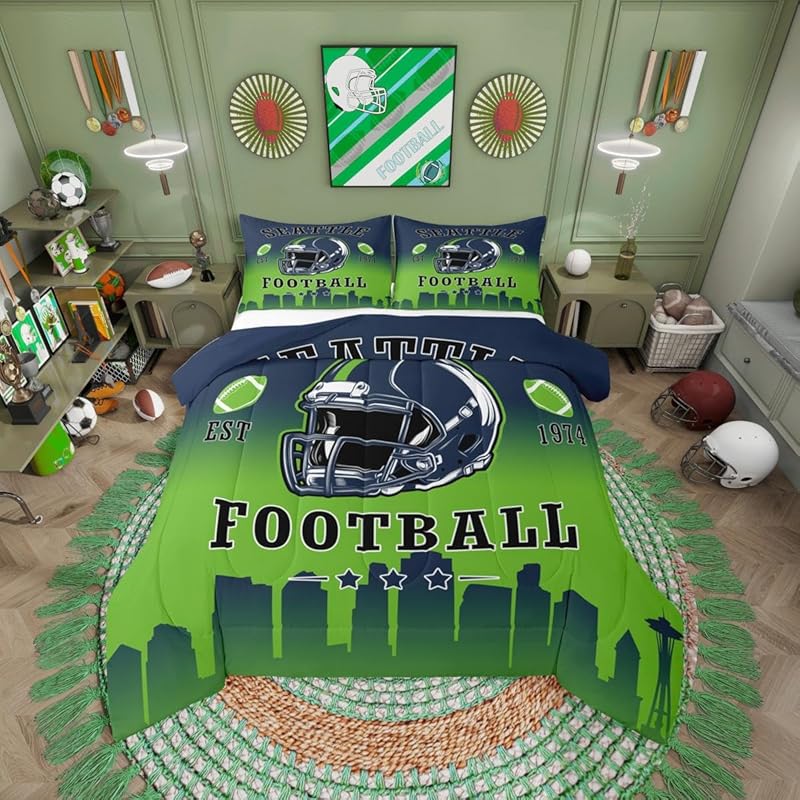Seattle Seahawks Bedding Set Quilt Set Quilt Bedroom Bedding Set