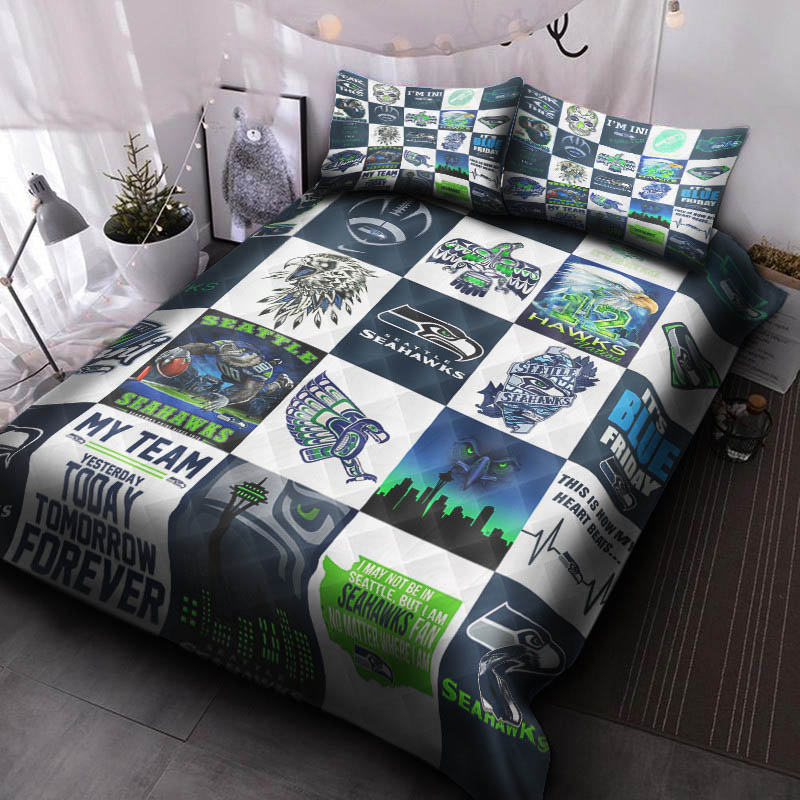 Seattle Seahawks Bedding Set Quilt Set Quilt Bedroom Bedding Sets
