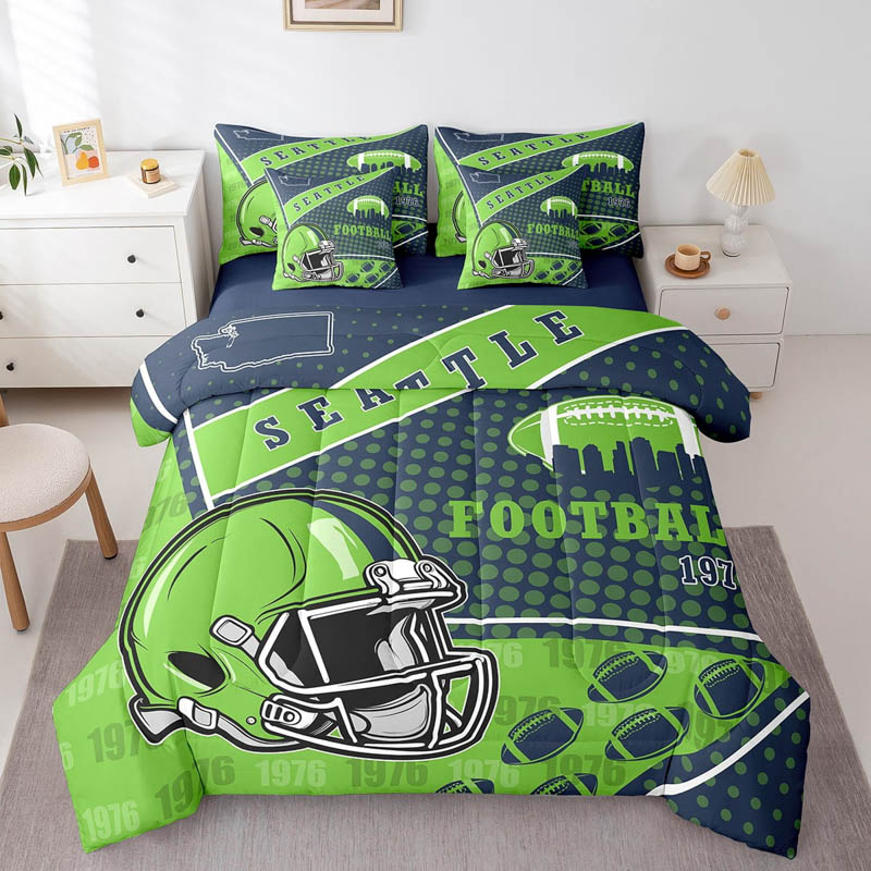 Seattle Seahawks Bedding Set Quilt Sets Quilt Bedroom Bedding Set
