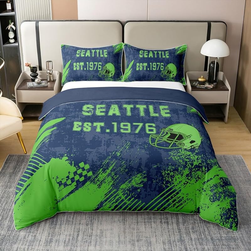 Seattle Seahawks Bedding Set Quilt Sets Quilt Bedroom Bedding Sets