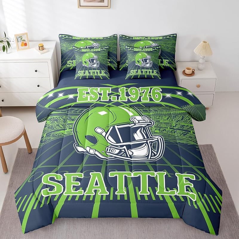 Seattle Seahawks Bedding Sets Quilt Set Quilt Bedroom Bedding Set
