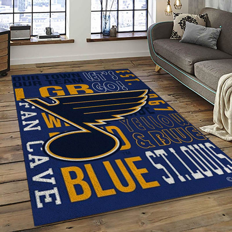 St Louis Blues Area Rug St Louis Blues Carpet Kitchen Rug Indoor Rug