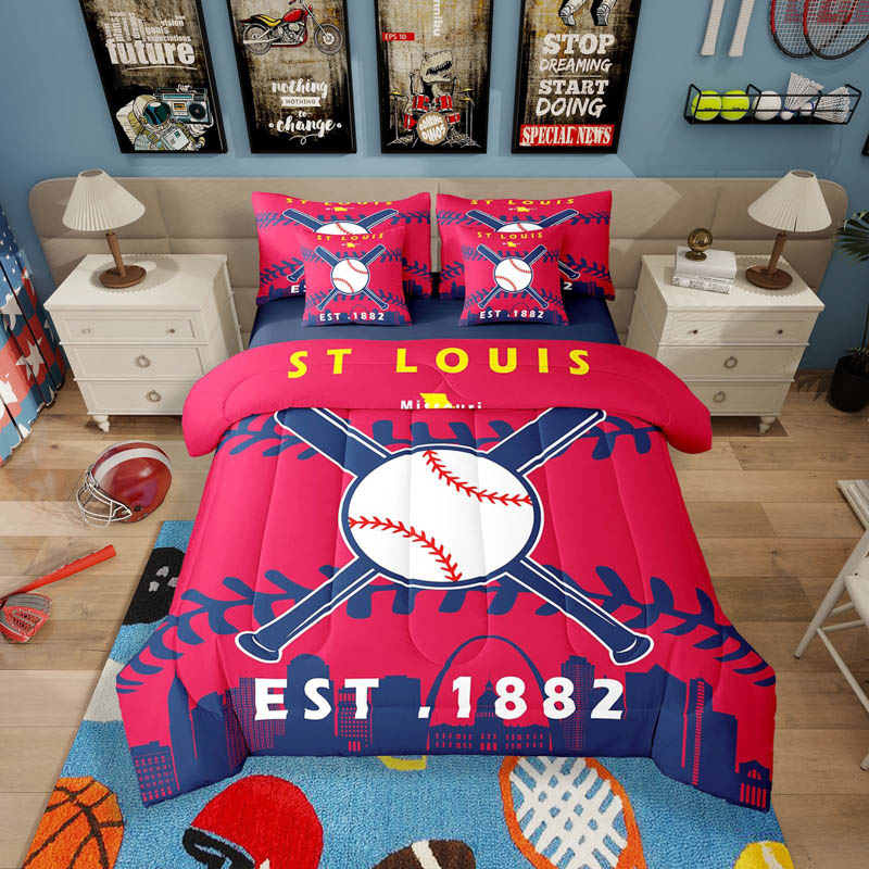 St Louis Cardinals Bed Set Quilt Sets Quilts Bedroom Bedding Set