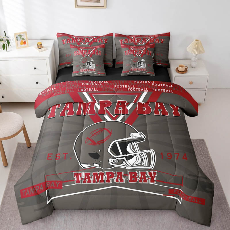 Tampa Bay Buccaneers Bed Set Quilt Set Quilts Bedroom Bedding Set