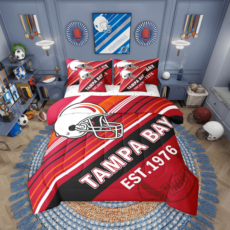 Tampa Bay Buccaneers Bedding Set Quilt Set Quilt Bedroom Bedding Sets