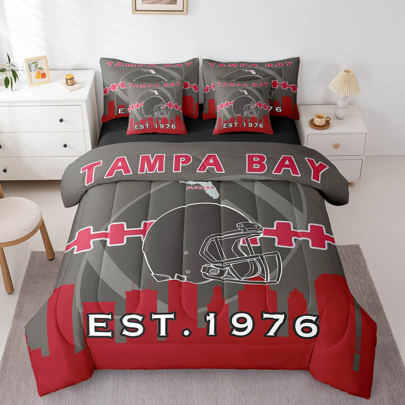 Tampa Bay Buccaneers Bedding Set Quilt Set Quilts Bedroom Bedding Set