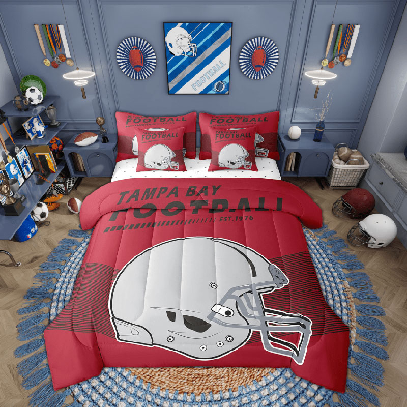Tampa Bay Buccaneers Bedding Set Quilt Set Quilts Bedroom Bedding Set