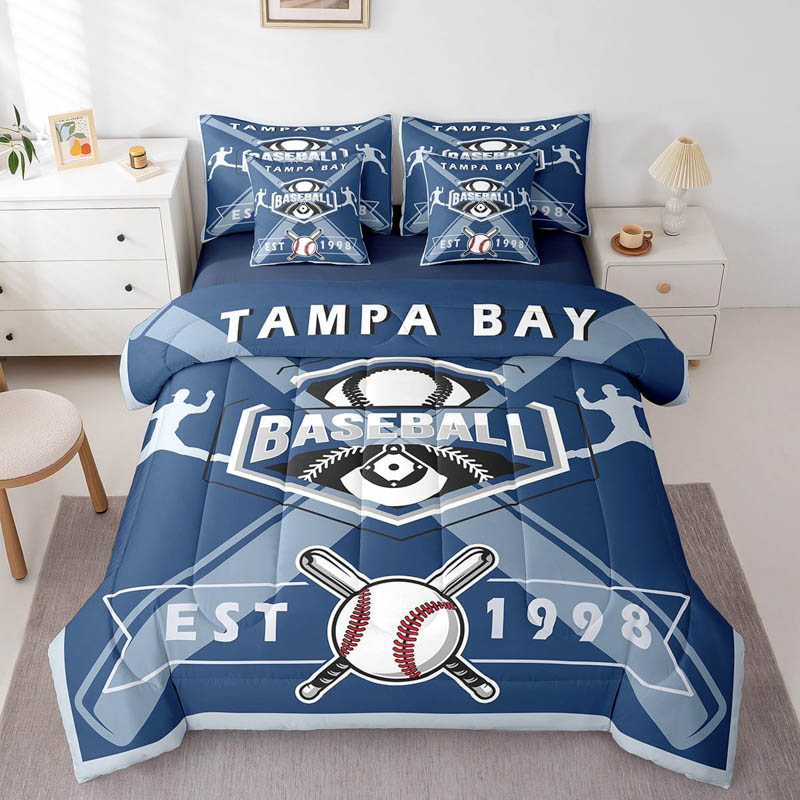 Tampa Bay Rays Bedding Set Quilt Sets Quilt Bedroom Bedding Sets