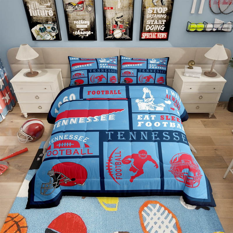 Tennessee Titans Bed Set Quilt Set Quilt Bedroom Bedding Set