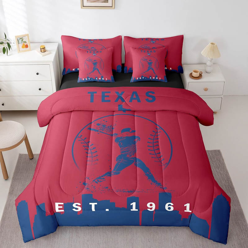 Texas Rangers Bed Set Quilt Sets Quilts Bedroom Bedding Sets