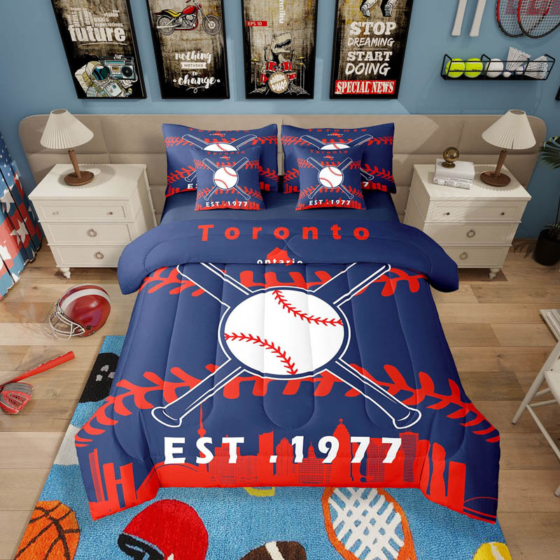 Toronto Blue Jays Bedding Sets Quilt Set Quilt Bedroom Bedding Sets