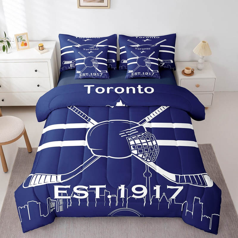 Toronto Maple Leafs Bedding Set Quilt Sets Quilts Bedroom Bedding Set