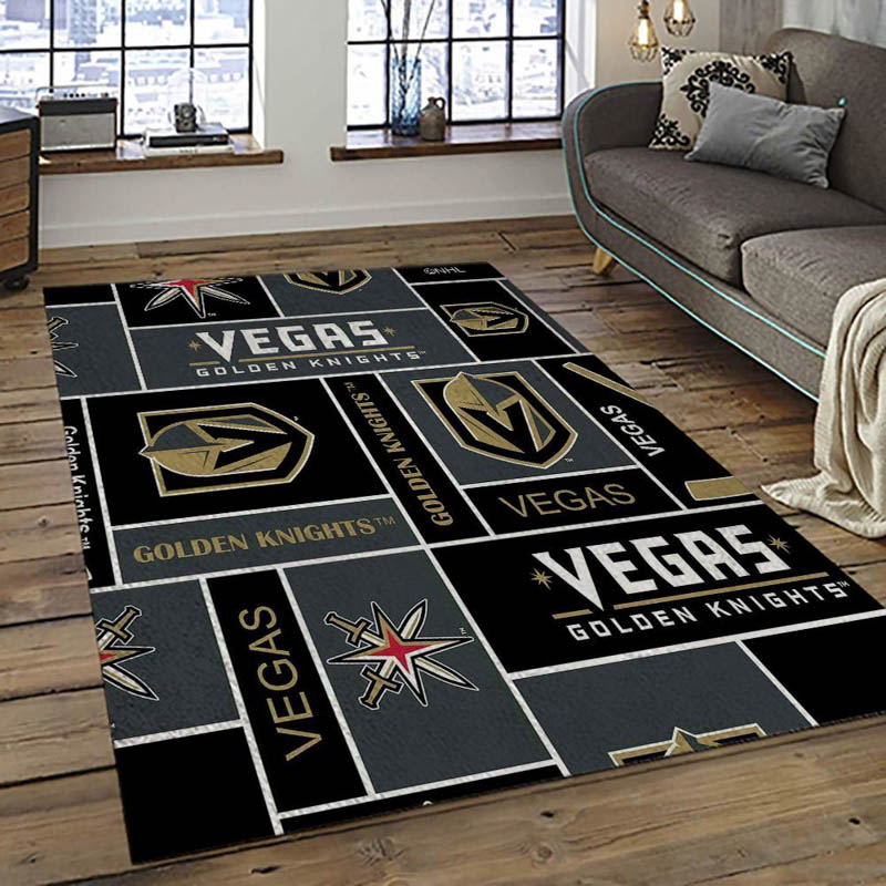 Vegas Golden Knights Area Rug Vegas Golden Knights Carpet Bedroom Area Rug Indoor Rug