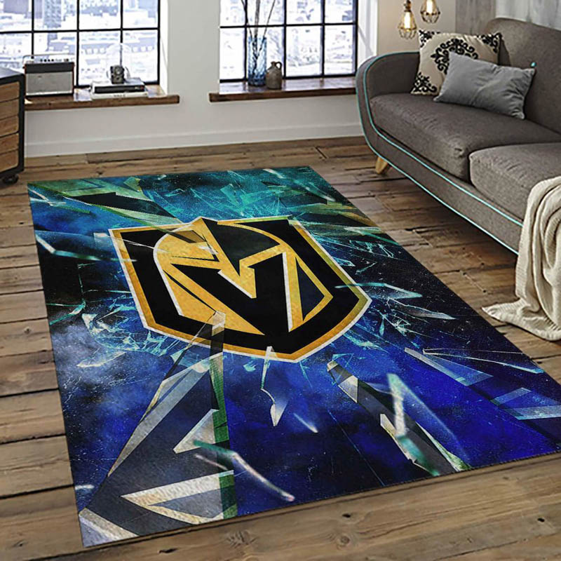 Vegas Golden Knights Area Rug Vegas Golden Knights Carpet Dining Room Rug Indoor Rug