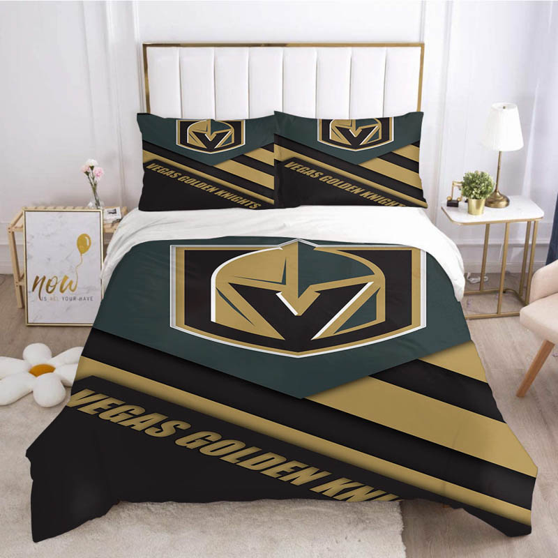 Vegas Golden Knights Bed Set Quilt Set Quilts Bedroom Bedding Set