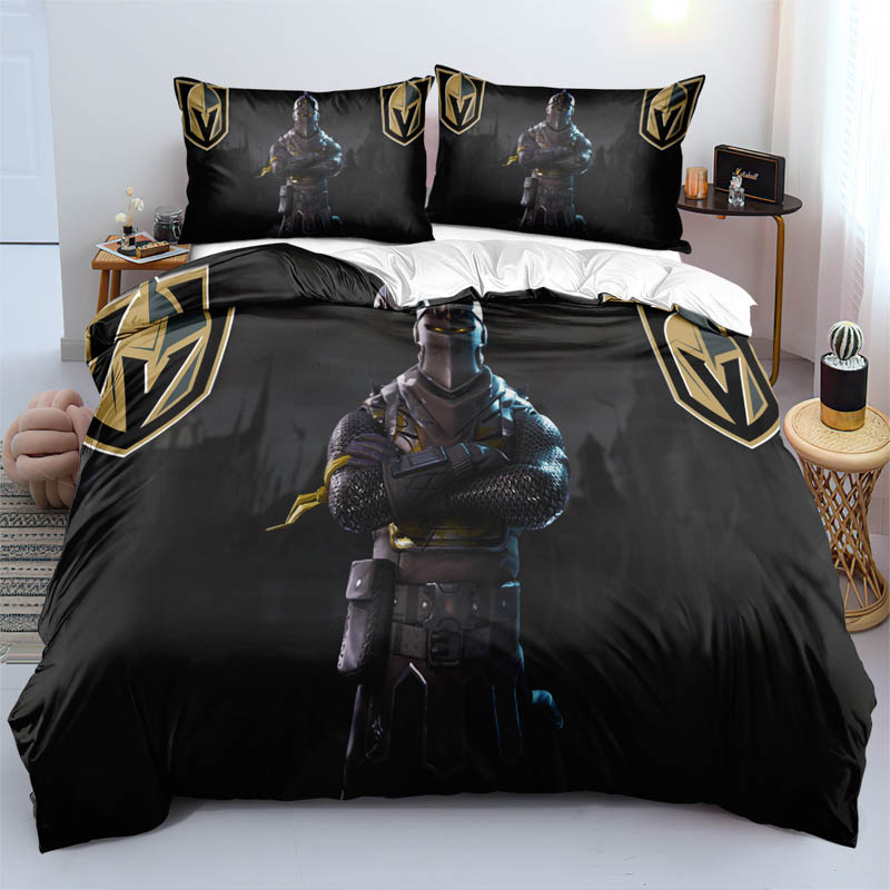 Vegas Golden Knights Bed Set Quilt Set Quilts Bedroom Bedding Set