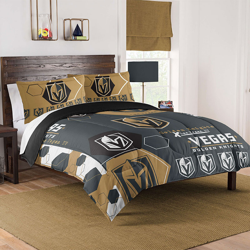 Vegas Golden Knights Bed Sets Quilt Sets Quilt Bedroom Bedding Sets