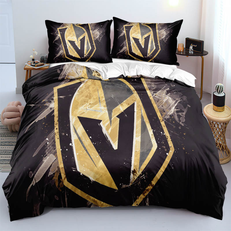 Vegas Golden Knights Bedding Set Quilt Sets Quilt Bedroom Bedding Sets