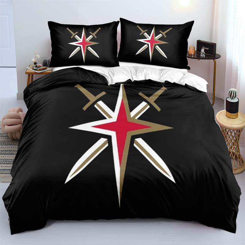 Vegas Golden Knights Bedding Set Quilt Sets Quilt Bedroom Bedding Sets
