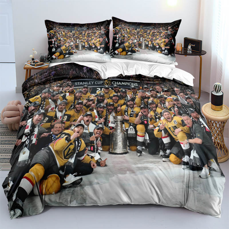 Vegas Golden Knights Bedding Sets Quilt Set Quilt Bedroom Bedding Set