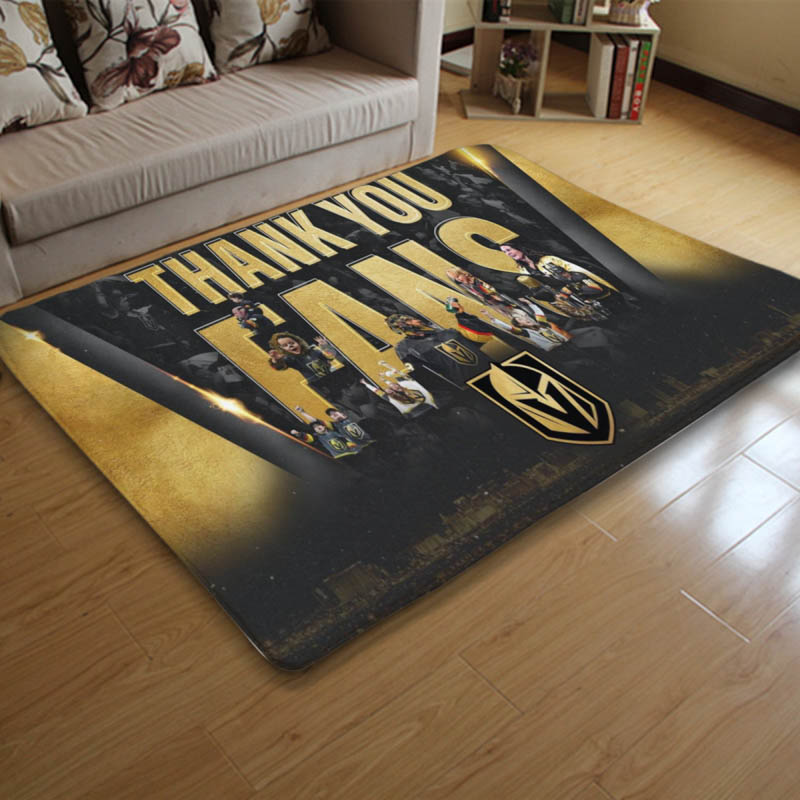 Vegas Golden Knights Rug Vegas Golden Knights Carpet Dining Room Rug Indoor Rug