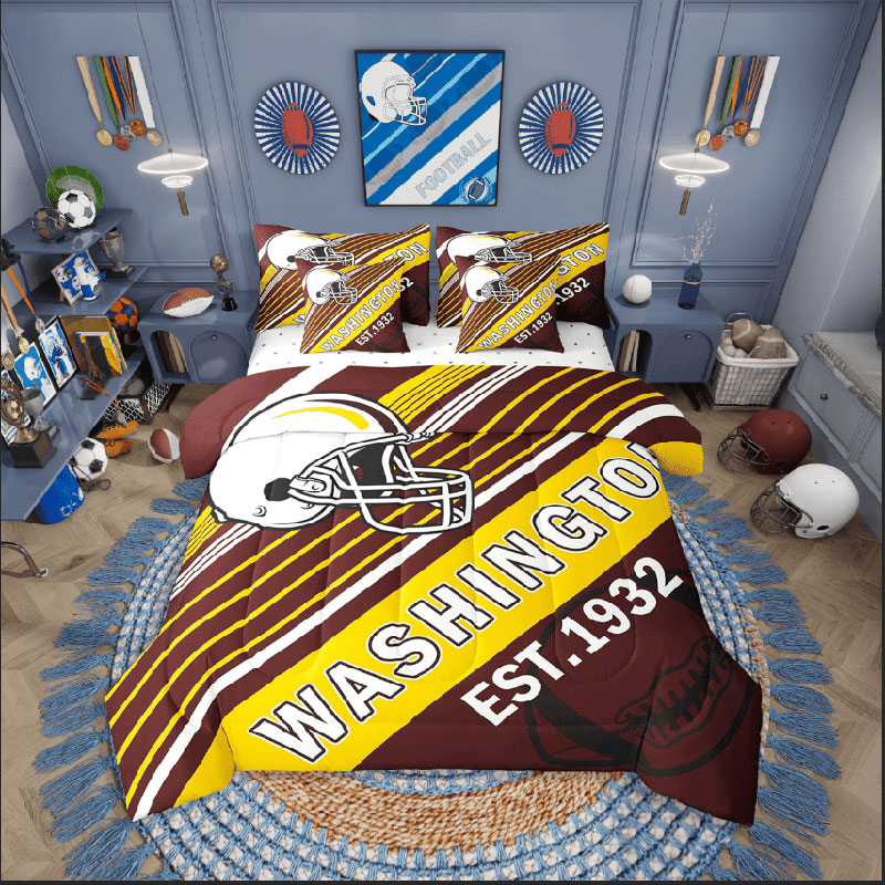 Washington Commanders Bed Sets Quilt Set Quilt Bedroom Bedding Sets