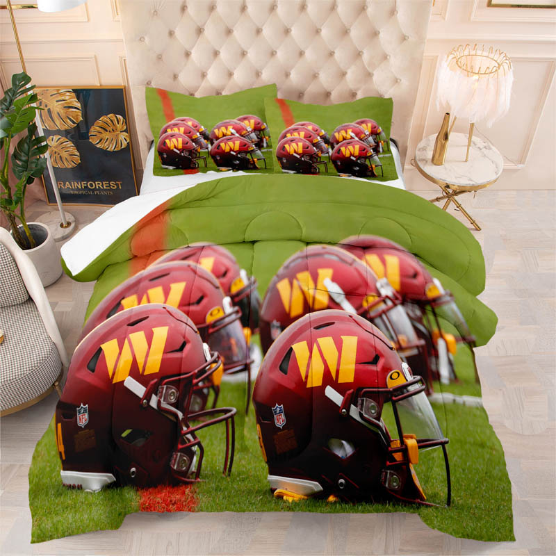Washington Commanders Bedding Set Quilt Set Quilts Bedroom Bedding Set