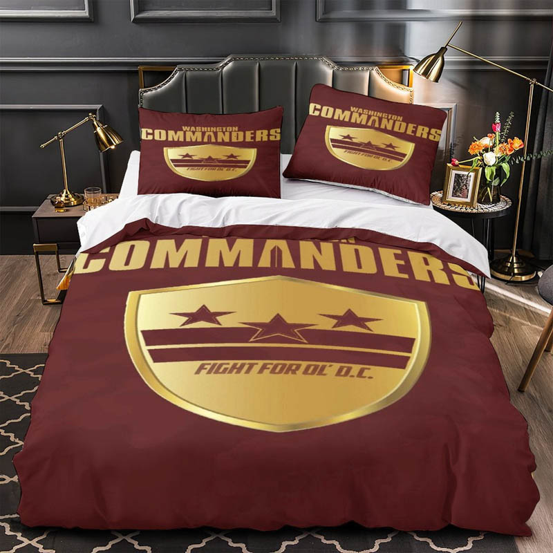 Washington Commanders Bedding Set Quilt Sets Quilt Bedroom Bedding Set