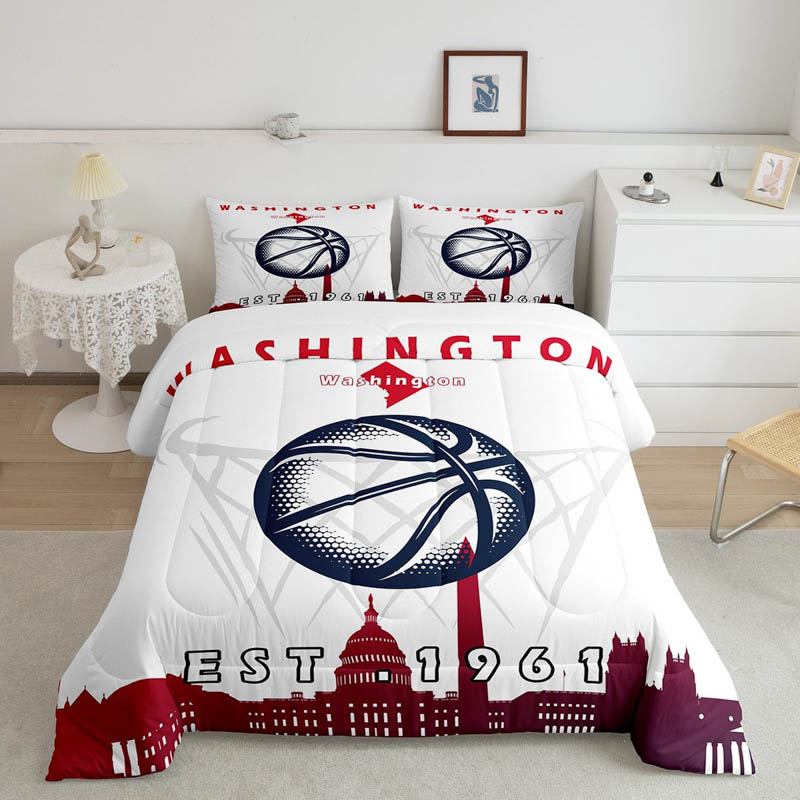 Washington Wizards Bedding Set Quilt Set Quilt Bedroom Bedding Set