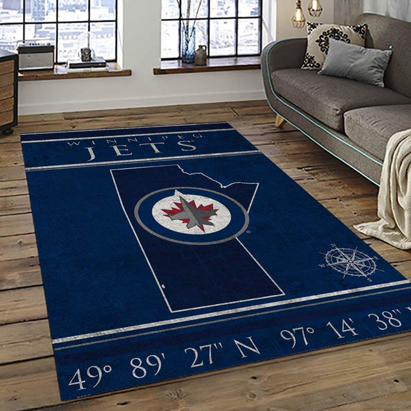Winnipeg Jets Area Rug Winnipeg Jets Carpet Bedroom Rug Indoor Outdoor Rug