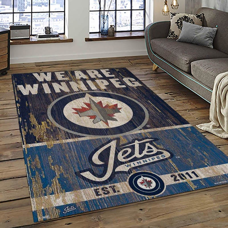 Winnipeg Jets Area Rug Winnipeg Jets Carpet Kitchen Rug Indoor Outdoor Rug