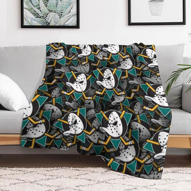 Anaheim Ducks Blanket Fleece Blankets Throw Blanket Plush Blanket
