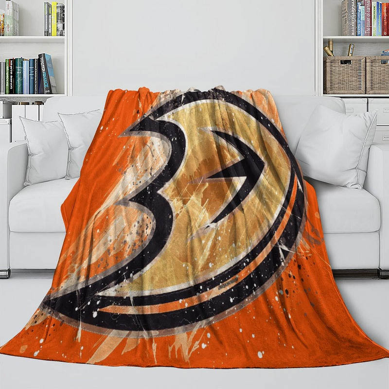 Anaheim Ducks Blanket Fleece Blankets Throw Blanket Plush Blanket