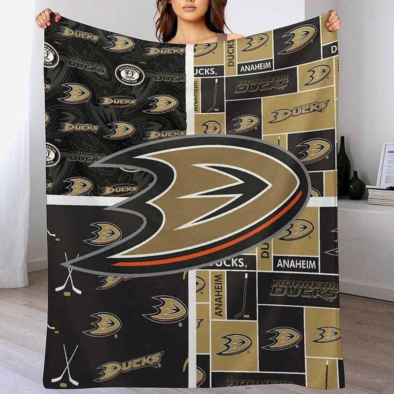 Anaheim Ducks Blanket Fleece Blankets Throw Blanket Plush Blankets
