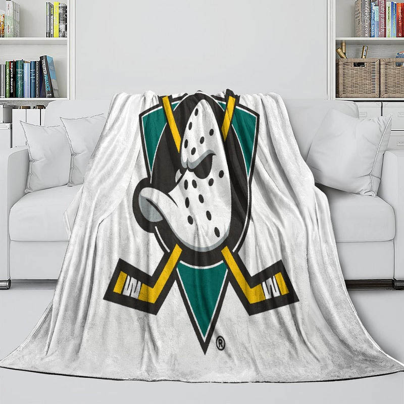 Anaheim Ducks Blanket Sherpa Blanket Throw Blankets Plush Blanket