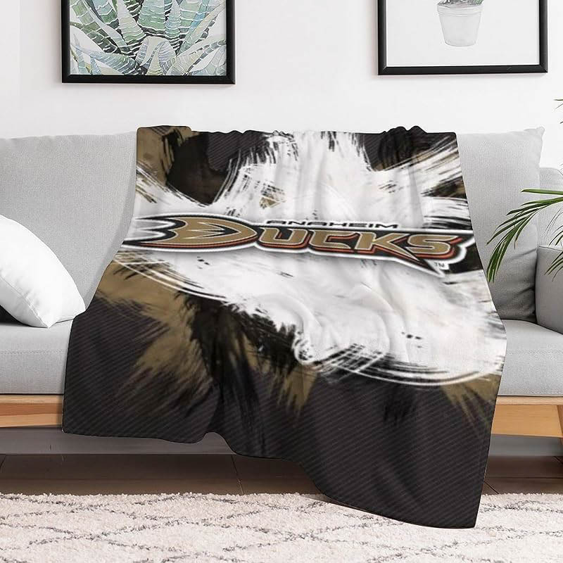 Anaheim Ducks Blanket Sherpa Blankets Throw Blanket Plush Blanket