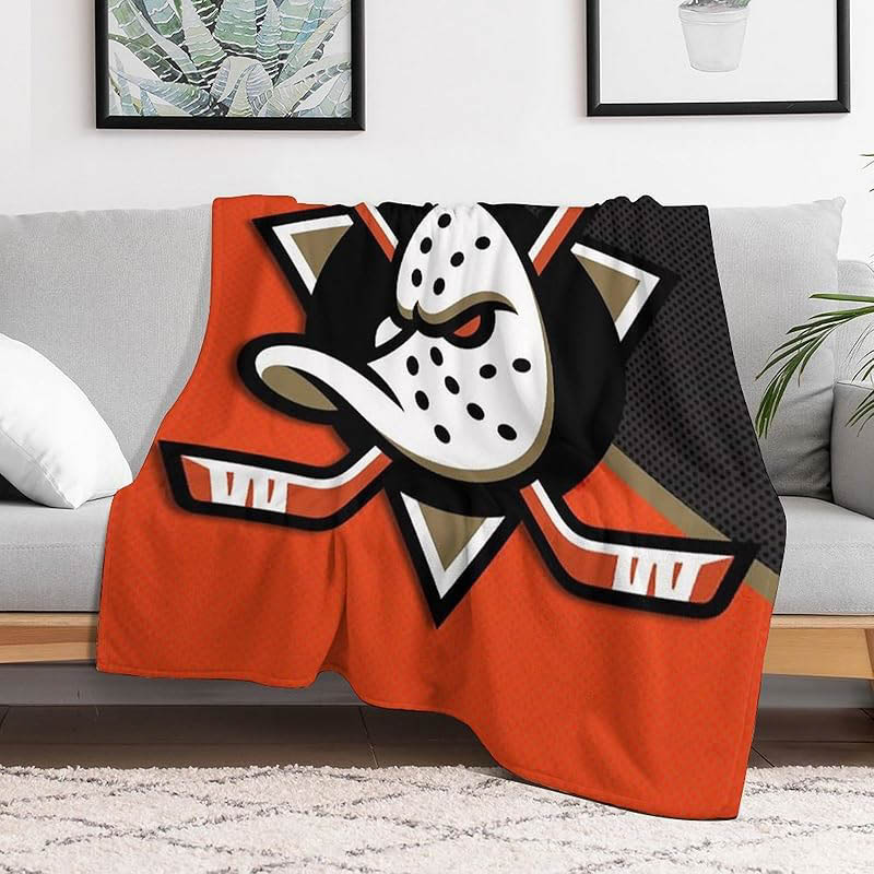 Anaheim Ducks Blanket Sherpa Blankets Throw Blanket Plush Blankets