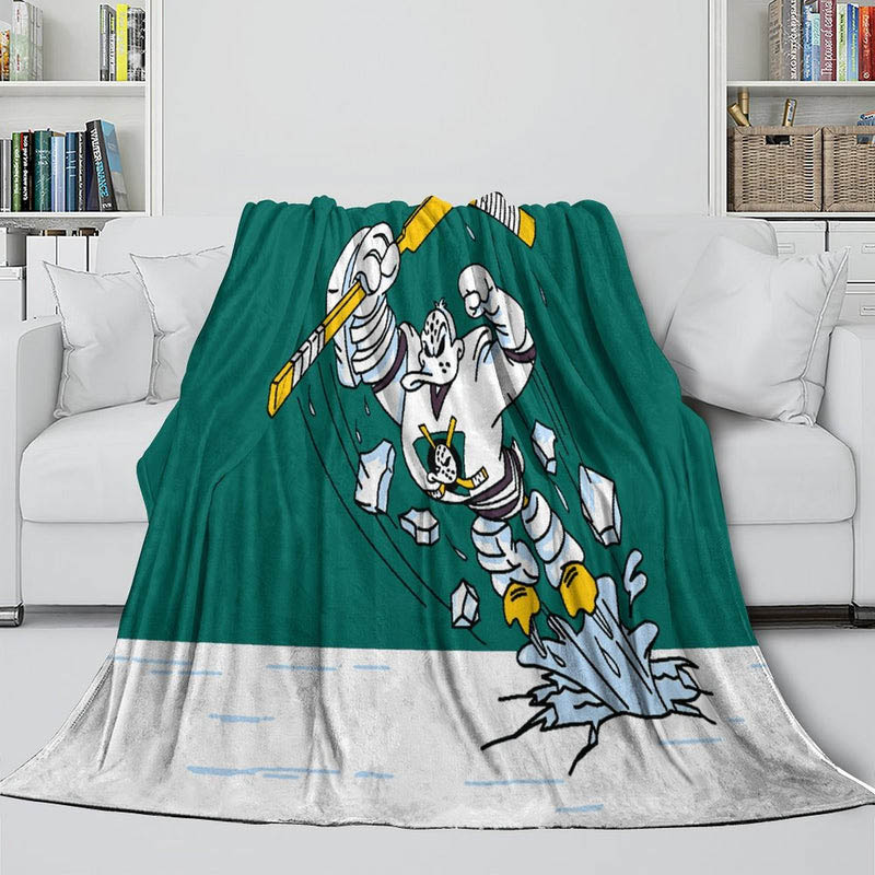 Anaheim Ducks Blanket Sherpa Blankets Throw Blankets Plush Blankets