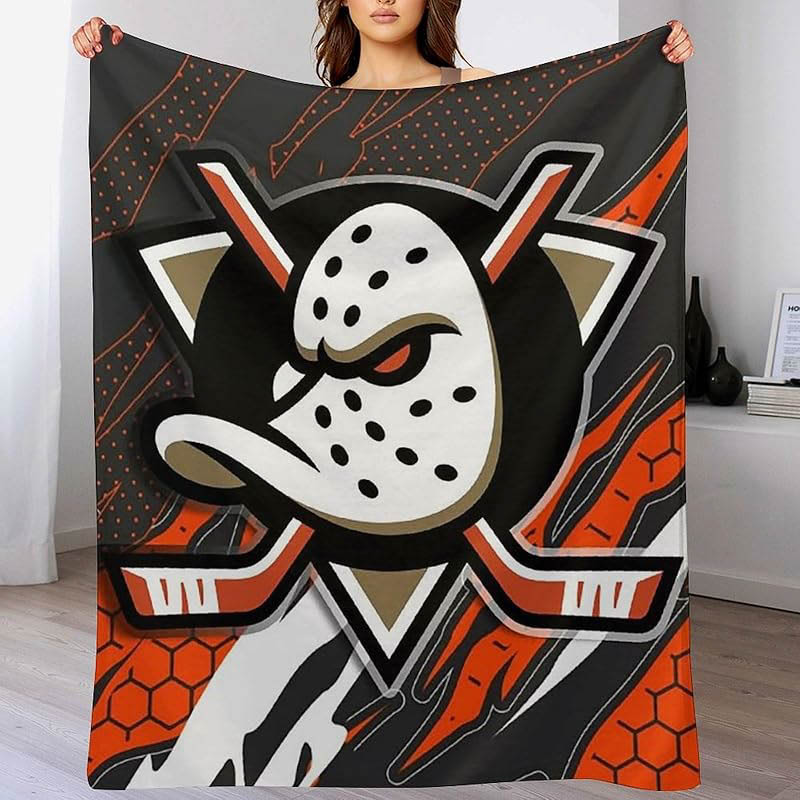 Anaheim Ducks Blankets Fleece Blankets Throw Blankets Plush Blanket