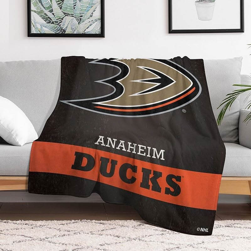 Anaheim Ducks Blankets Sherpa Blankets Throw Blanket Plush Blanket