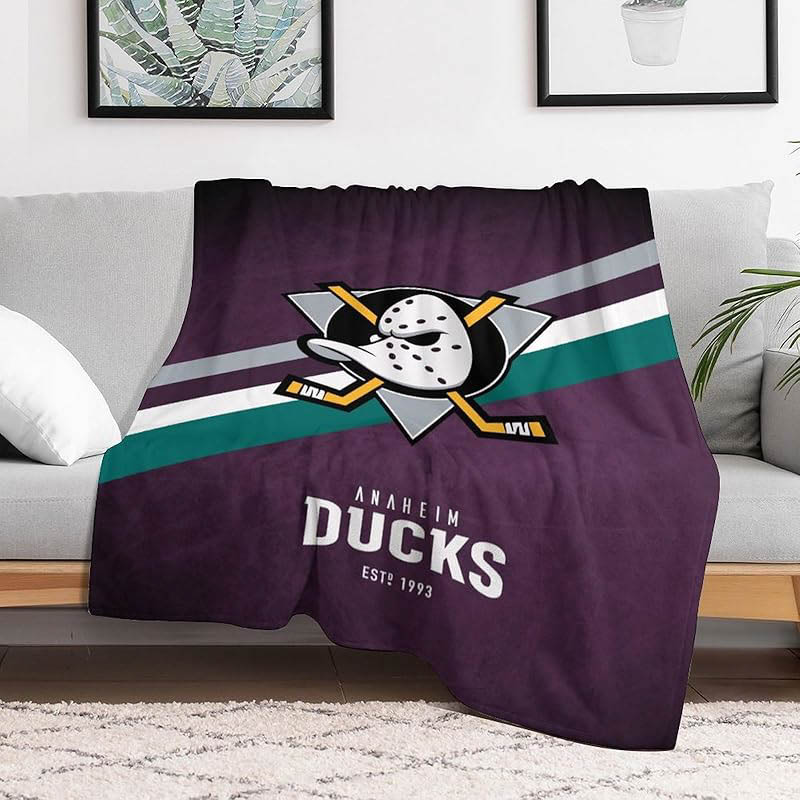 Anaheim Ducks Blankets Sherpa Blankets Throw Blanket Plush Blankets