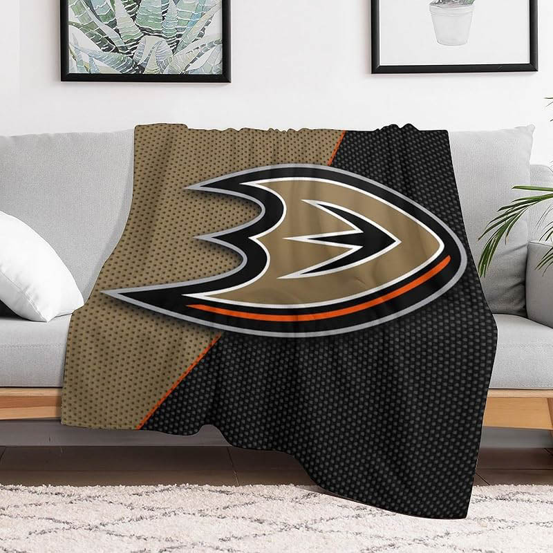 Anaheim Ducks Blankets Sherpa Blankets Throw Blankets Plush Blankets
