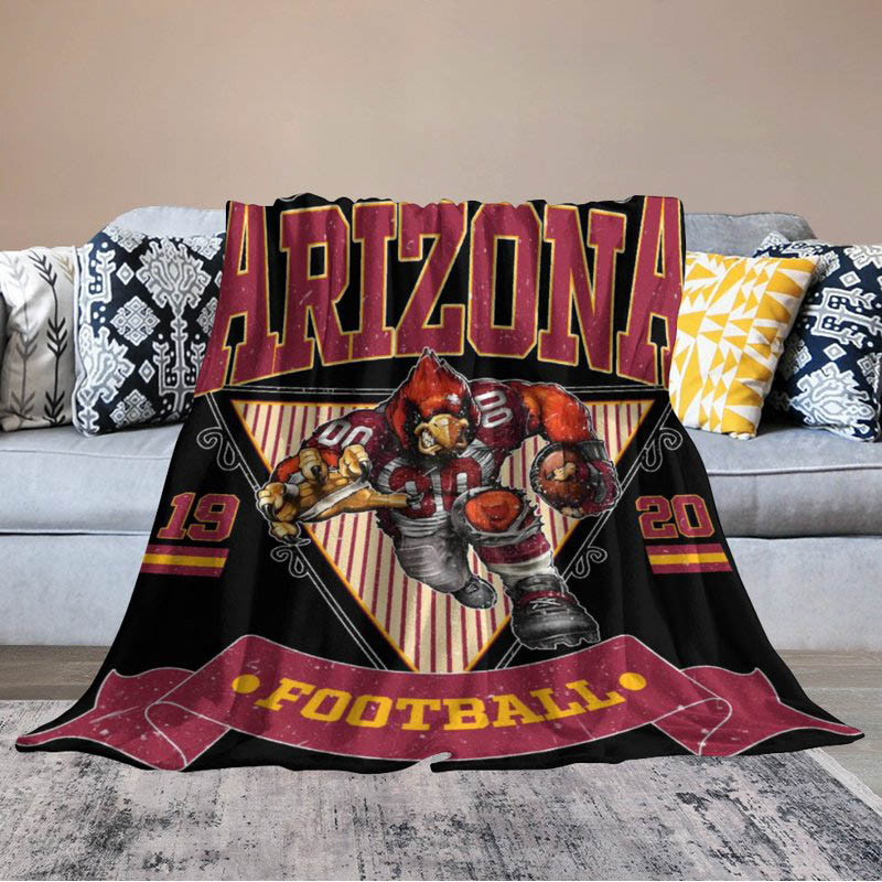 Arizona Cardinals Blanket Sherpa Blanket Throw Blanket Plush Blankets