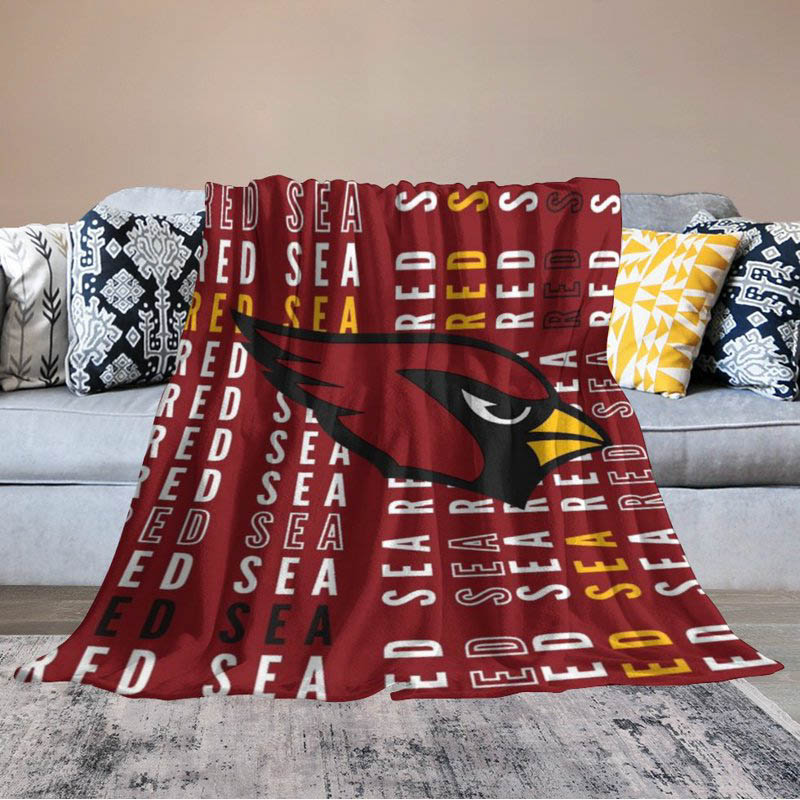 Arizona Cardinals Blanket Sherpa Blanket Throw Blanket Plush Blankets