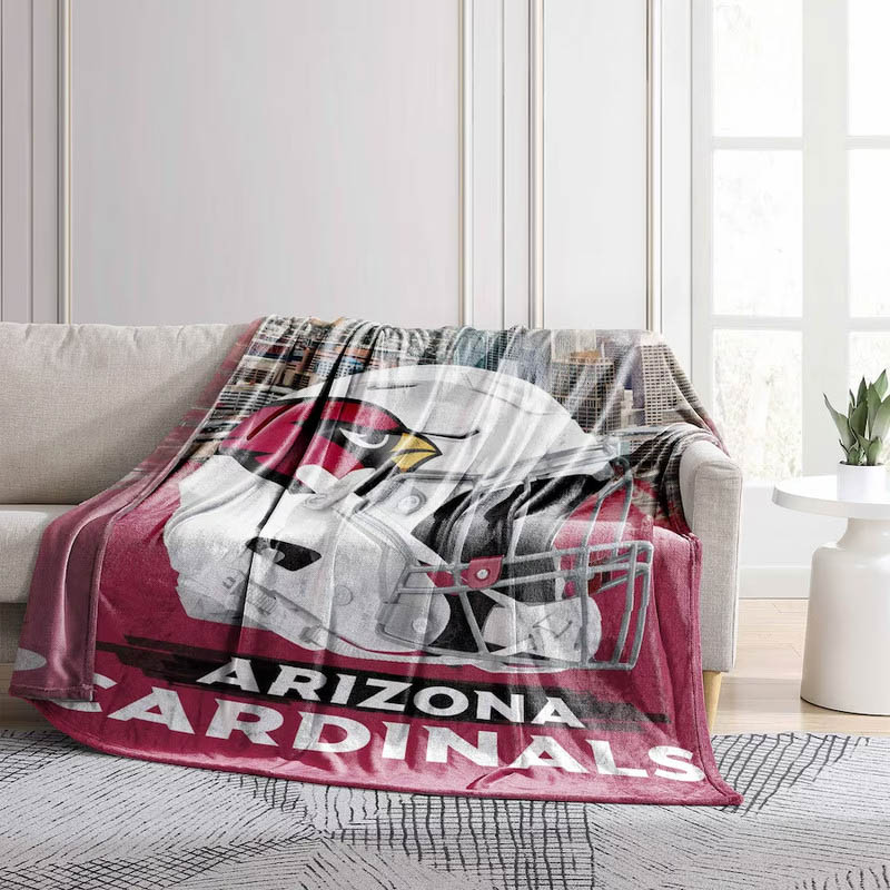 Arizona Cardinals Blanket Sherpa Blanket Throw Plush Blankets