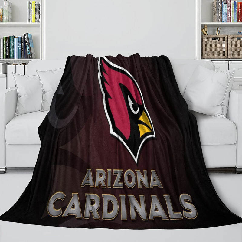 Arizona Cardinals Blanket Sherpa Blankets Throw Plush Blanket