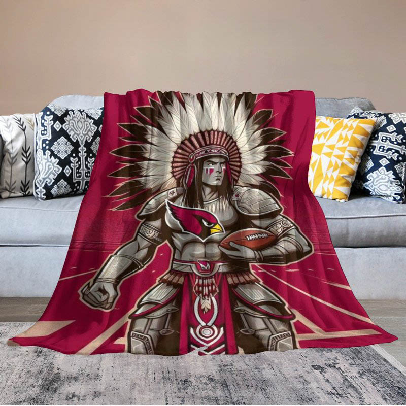 Arizona Cardinals Blankets Sherpa Blankets Throw Blanket Plush Blankets